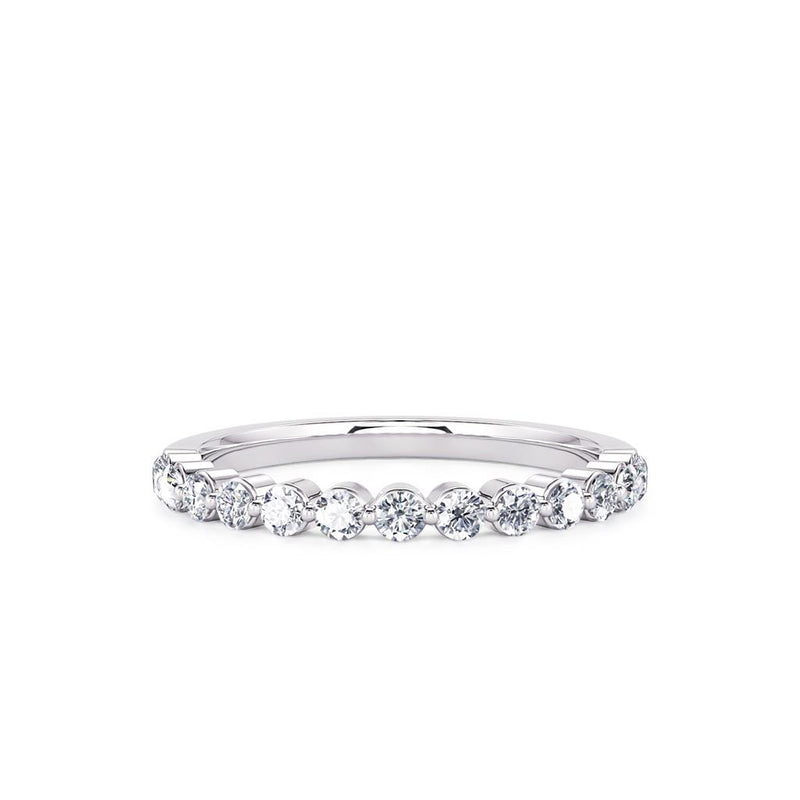 Davis Classics Women's 14k White Gold Diamond Band