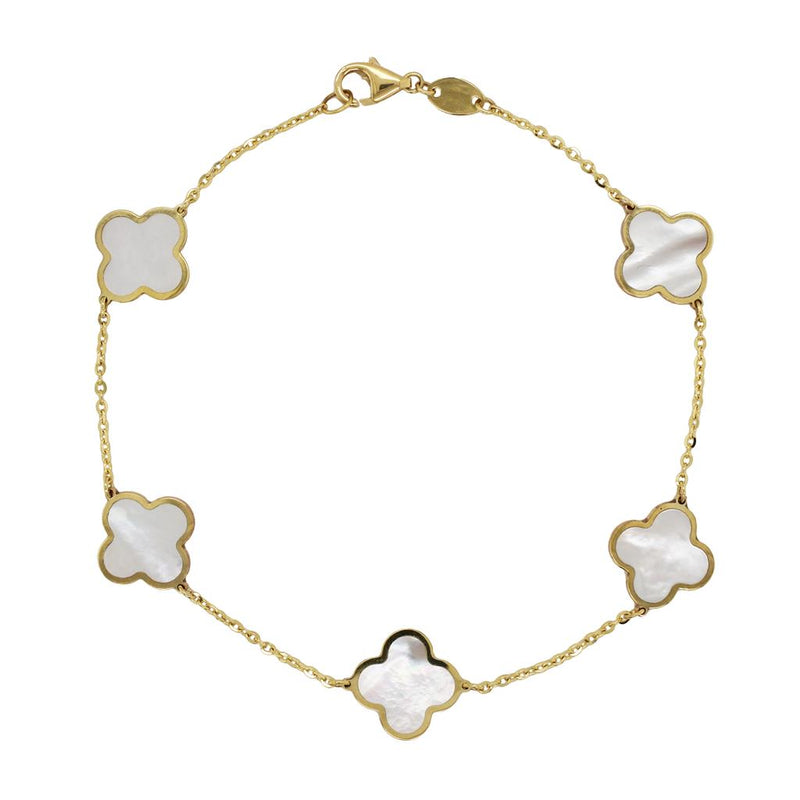 Davis Classics Station Mother Of Pearls Bracelet