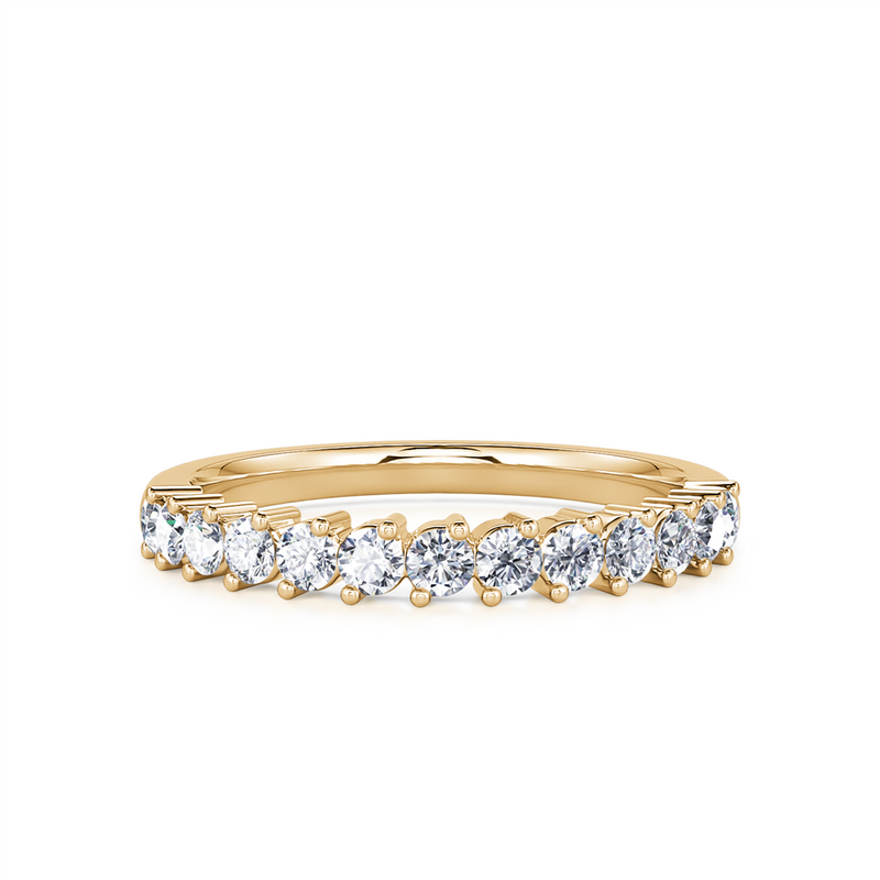 Davis Classics Women's 14k Yellow Gold Diamond Band