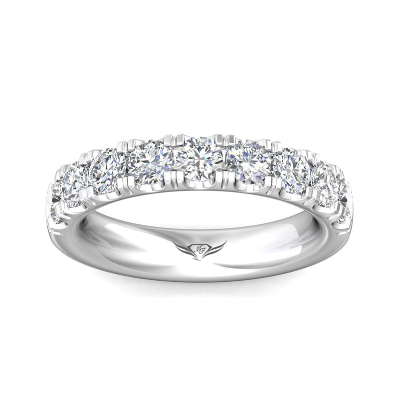 Martin Flyer Women's 14k White Gold Diamond Anniversary Band