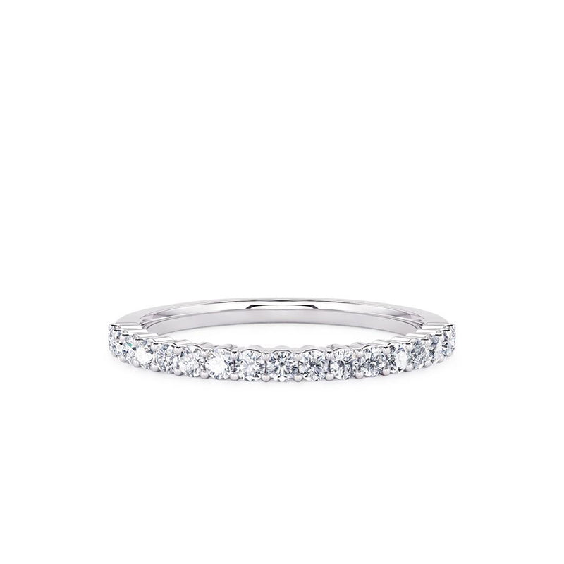 Davis Classics Women's 14k White Gold Diamond Band