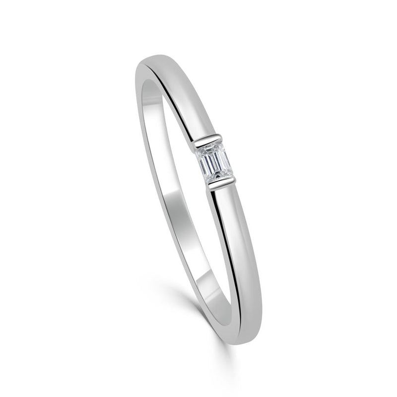 Davis Classics Stackable Diamond Fashion Ring in 14k White Gold