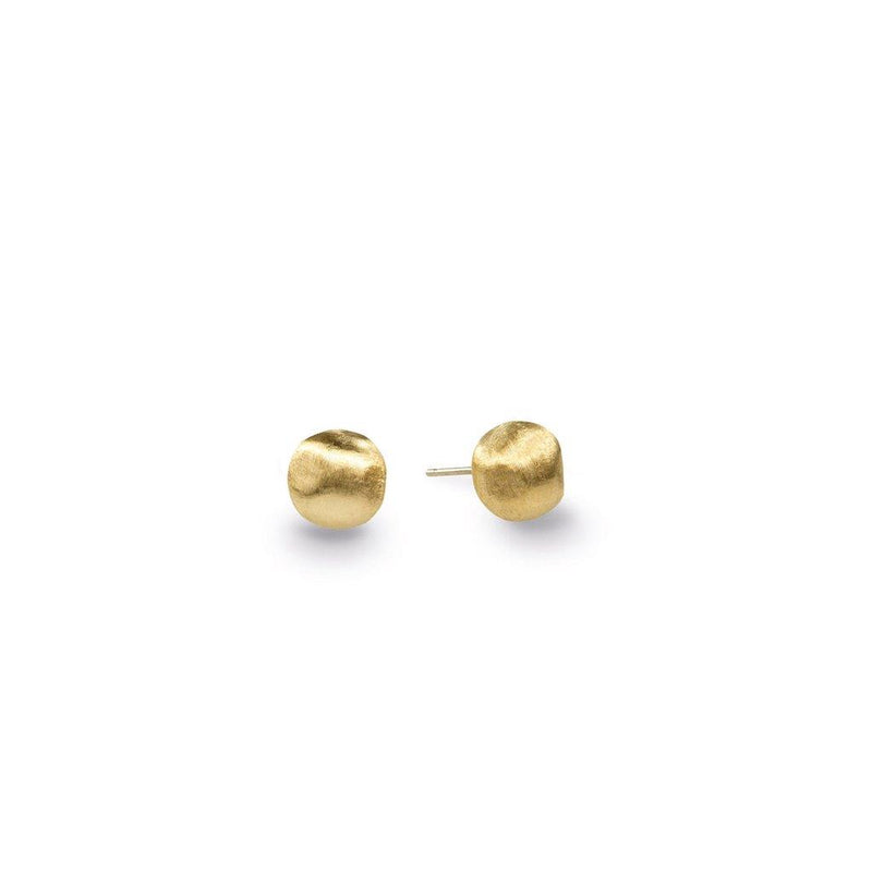 Marco Bicego 18k Yellow Gold Africa Collection Hand-Engraved Small Bead Stud Earrings