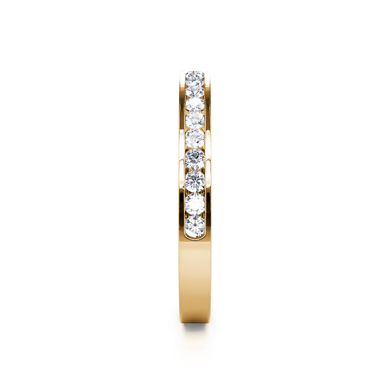 Davis Classics Women's 14k Yellow Gold Diamond Band