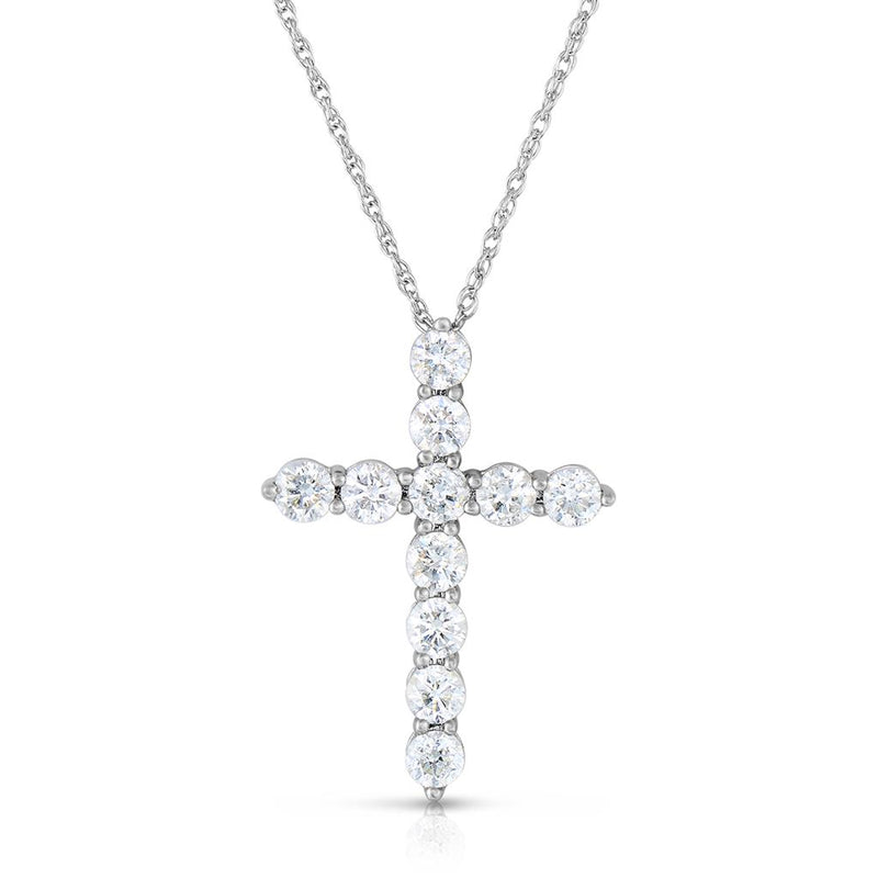 Davis Classics Cross Novelty Diamond Necklace