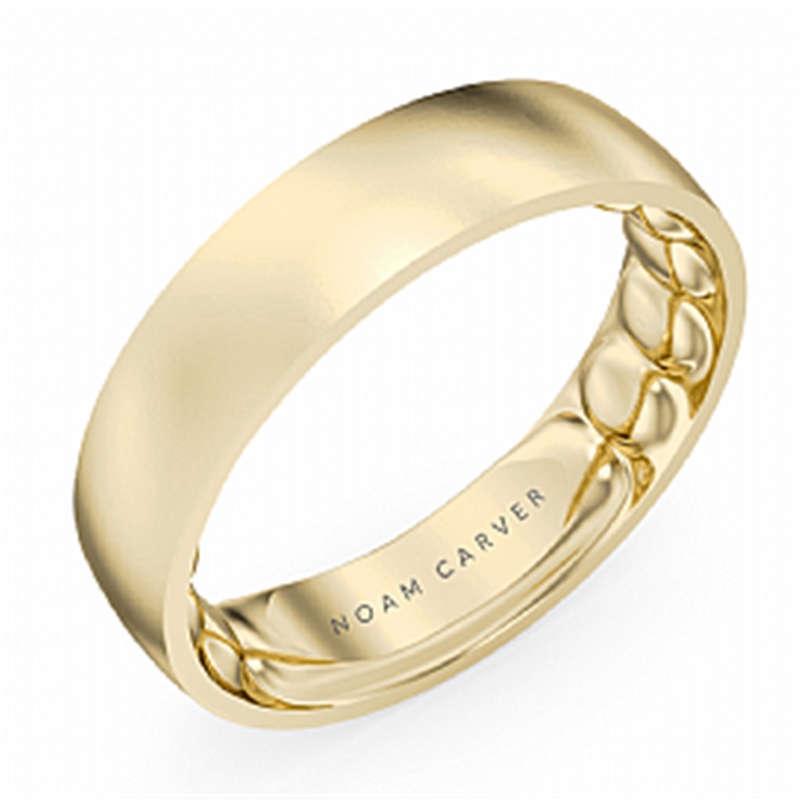 Noam Carver Men's Classic Wedding Band in 14k Yellow Gold