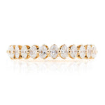 Davis Classics Women's Classic Diamond Wedding Band in 14k Yellow Gold