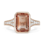 Madison L 14k Rose Gold Essentials Collection Morganite Fashion Ring