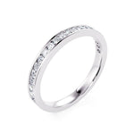 Davis Classics Women's 14k White Gold Diamond Band