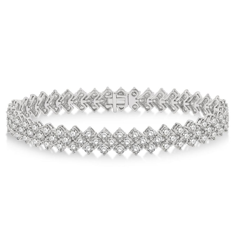 Davis Classics 14k White Gold 10.00ctw Diamond Bracelet