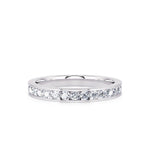 Davis Classics Women's 14k White Gold Diamond Band