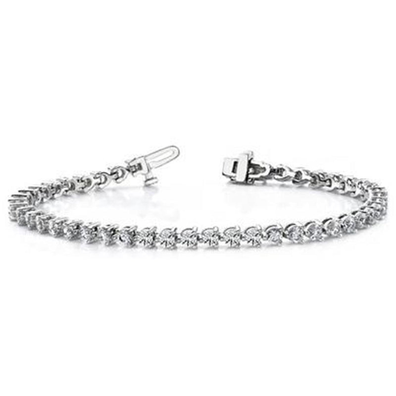 Davis Classics 14k White Gold Diamond Tennis Bracelet