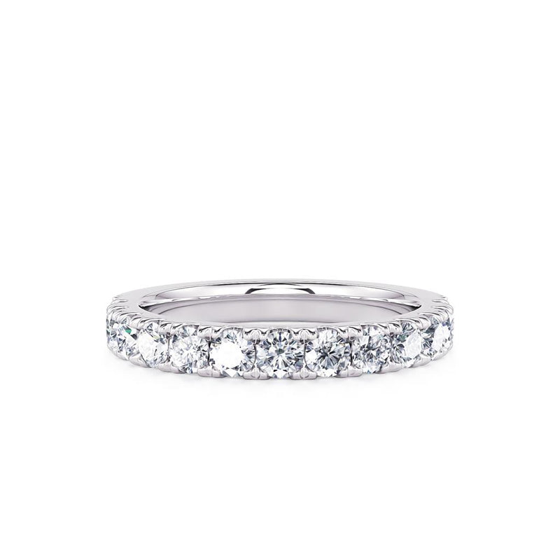 Davis Classics Women's Classic Diamond Wedding Band in 14k White Gold