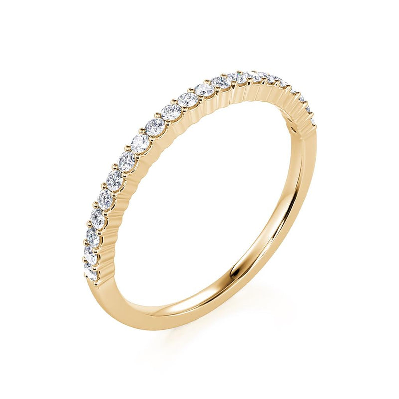 Davis Classics Women's 14k Yellow Gold Diamond Band