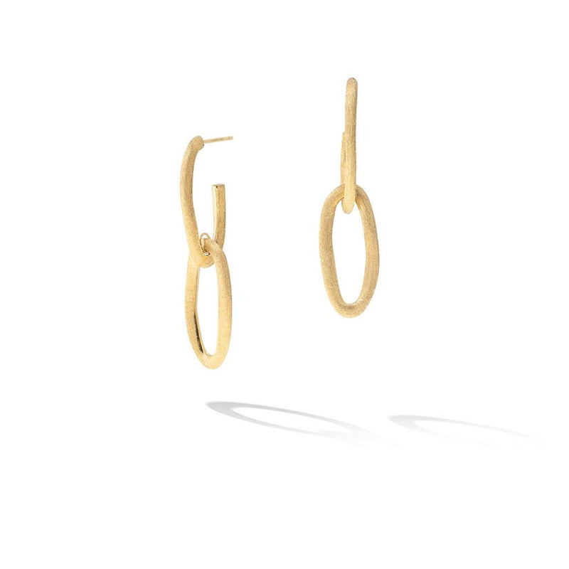 Marco Bicego 18k Yellow Gold Jaipur Link Collection Oval Double Link Earrings