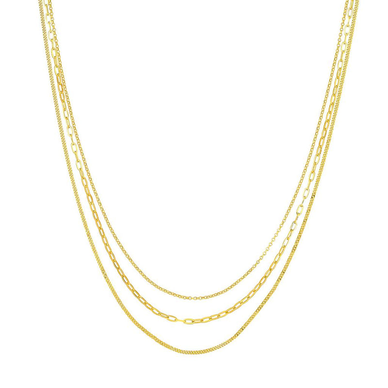 Davis Classics Multi Strand Paperclip Necklace