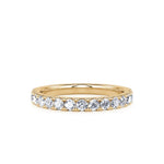 Davis Classics Women's Classic Diamond Wedding Band in 14k Yellow Gold