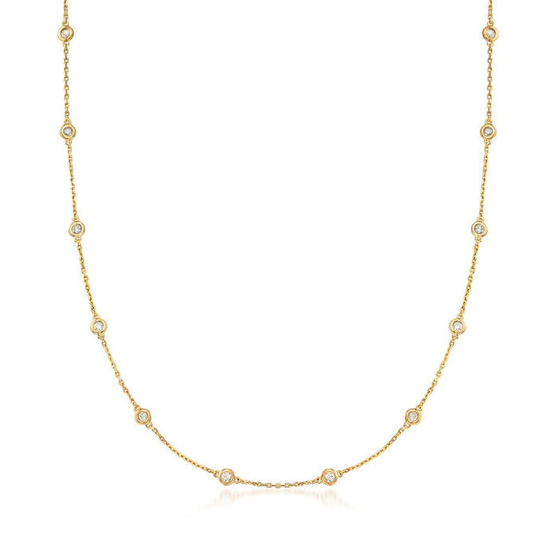 Davis Classics Diamond By The Yard Diamond Necklace