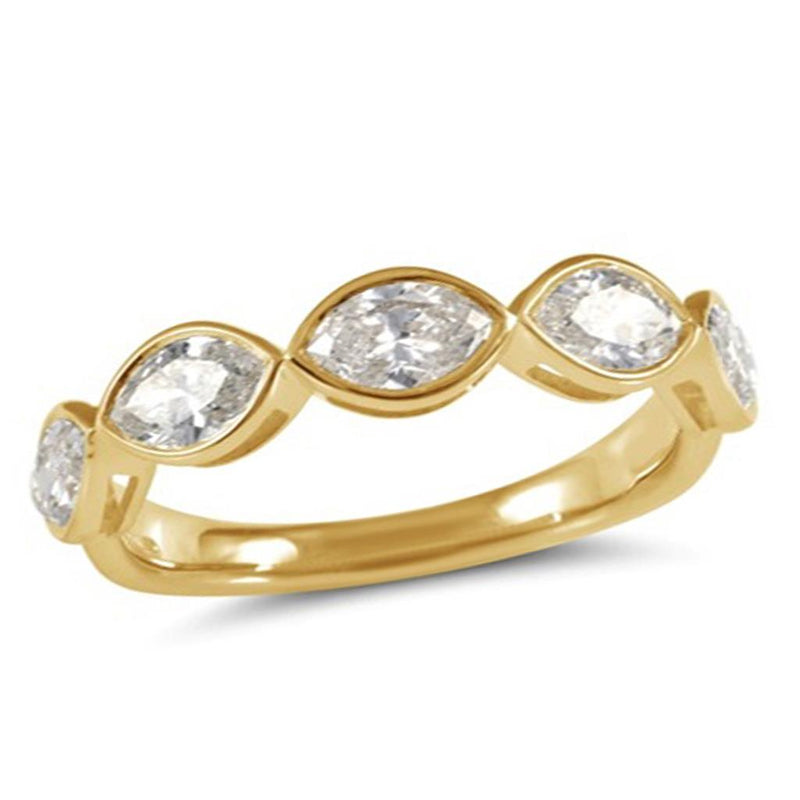 Davis Classics Stackable Diamond Fashion Ring in 14k Yellow Gold