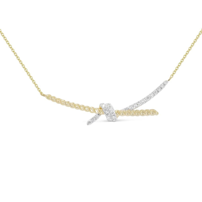 Madison L Bar Diamond Necklace