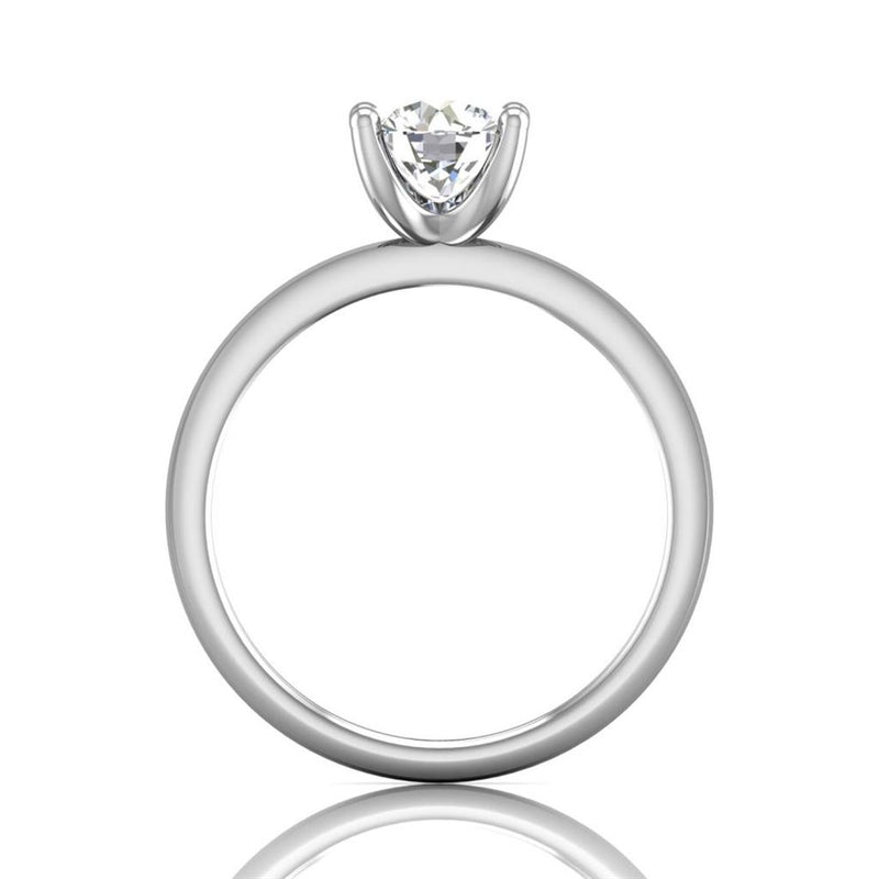 Martin Flyer Platinum 2.3mm High Polish Solitaire Engagement Ring Setting