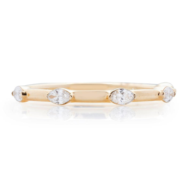 Davis Classics Women's Classic Diamond Wedding Band in 14k Yellow Gold