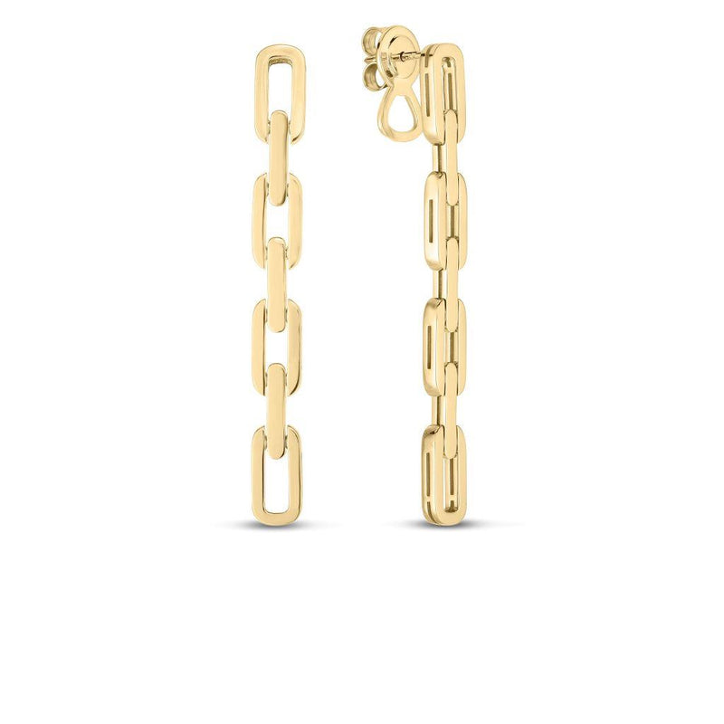 Roberto Coin 18k Yellow Gold Navarra Collection Four Link Drop Earrings