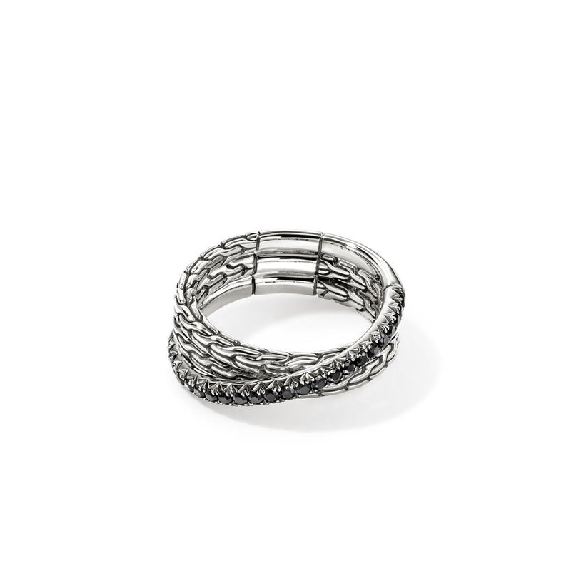 John Hardy Essential Pavé Crossover Ring