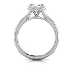 Vlora 14k White Gold Solitaire Collection Oval East/West Diamond Engagement Ring