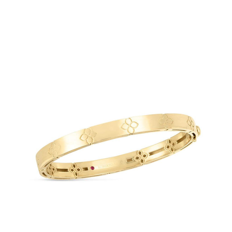 Roberto Coin 18k Yellow Gold Verona Collection Love in Verona Hinged Bangle Bracelet